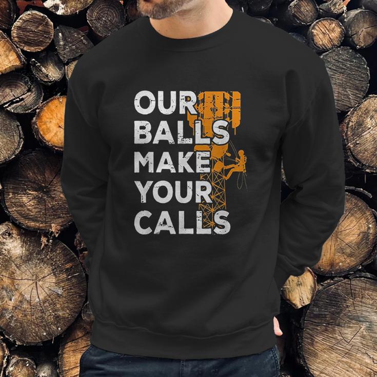 Cell Tower Climber Antena Climber Telecommunication Sweatshirt Gifts for Him