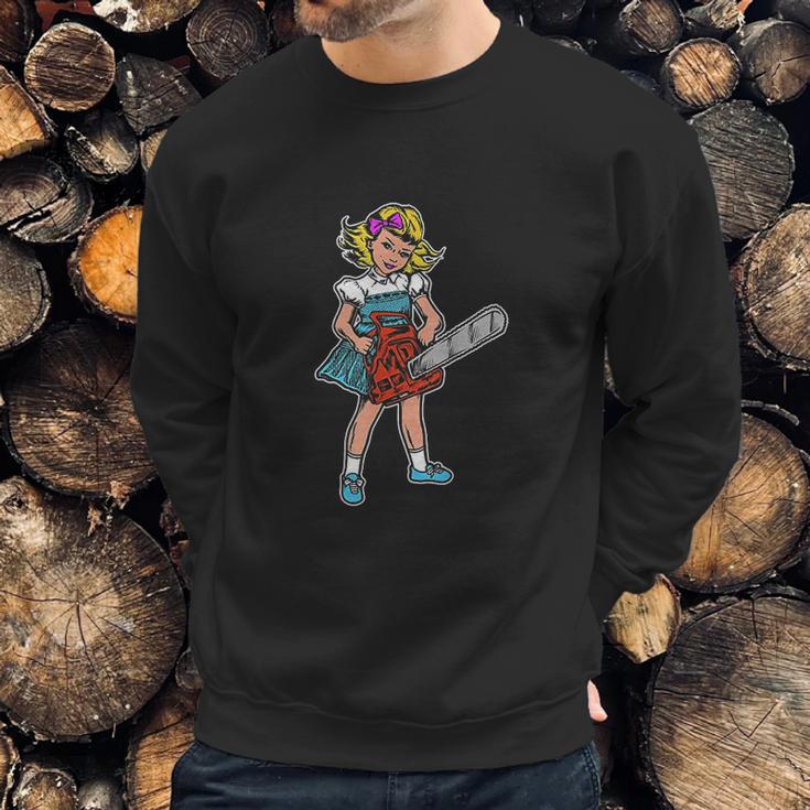 Chainsaw Girl Goth Punk Emo Retro Vintage Sweatshirt Gifts for Him