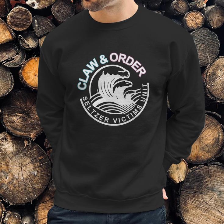 Claw & Order Seltzer Victims Unit Great Gift Sweatshirt Gifts for Him