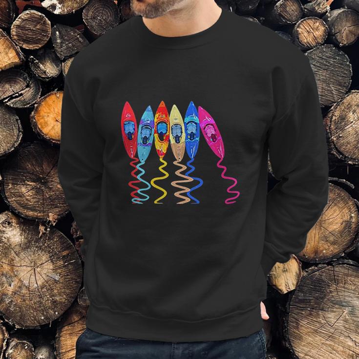 Colorful Kayaks Outdoor Adventure Kayaking Boating Kayakers Sweatshirt Gifts for Him