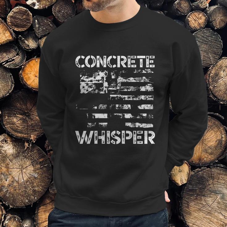 Concrete Whisper Construction Union Worker Labor Day Gift Graphic Design Printed Casual Daily Basic Sweatshirt Gifts for Him