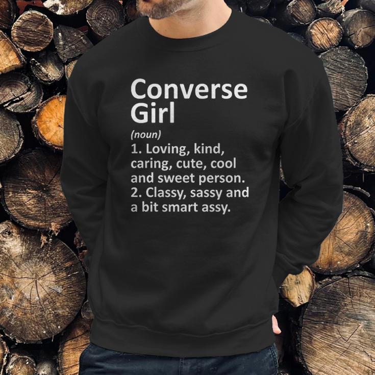 Converse Girl Definition Texas Funny City Home Roots Gift Sweatshirt Gifts for Him