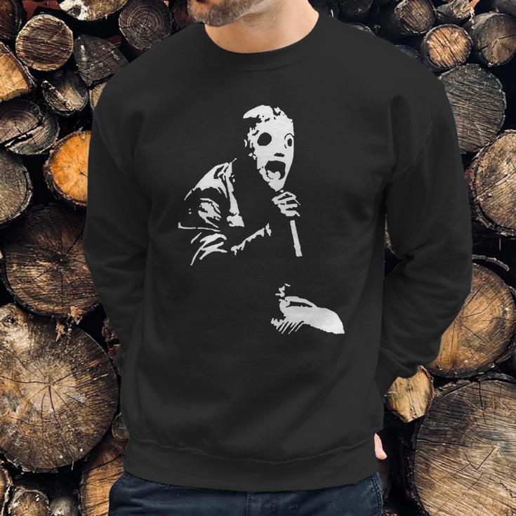 Corey Taylor Slipknot With Face Covering Iconic Rock Men Sweatshirt Gifts for Him