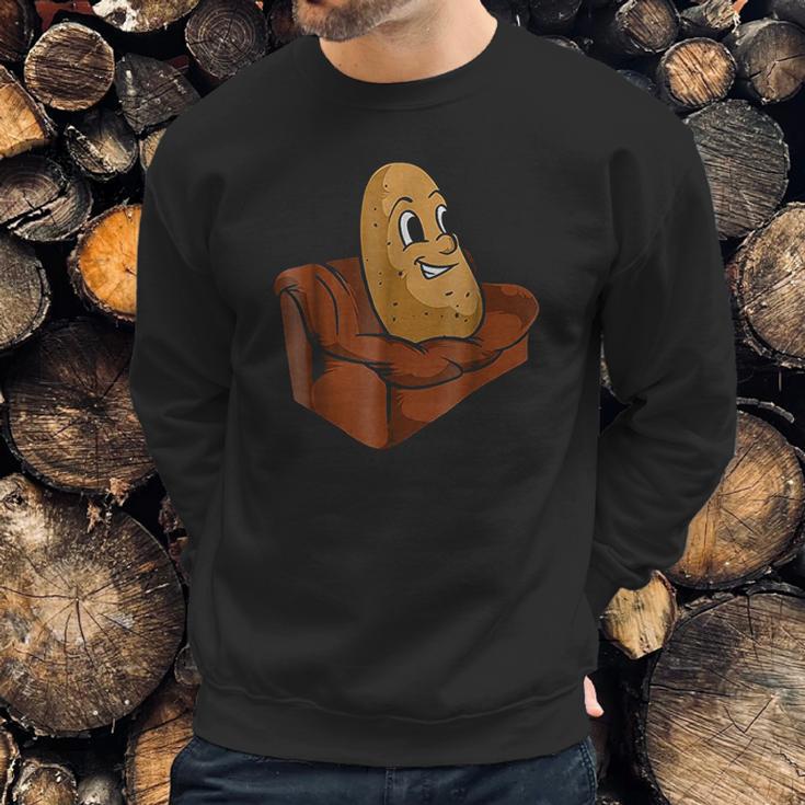 Couch Potato Funny Potato Television Sofa Cool Sweatshirt Gifts for Him