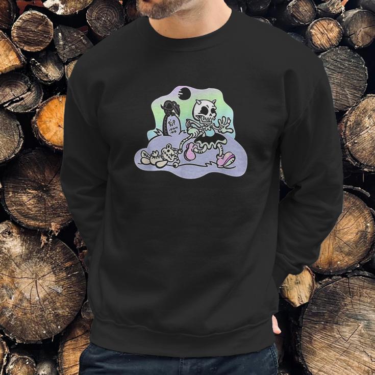 Creepy Skeleton Pastel Goth Soft Grunge Kawaii Clothing Girl Sweatshirt Gifts for Him