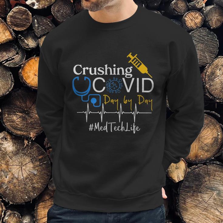 Crushing Dangerous Disease Day By Day Med Tech Sweatshirt Gifts for Him