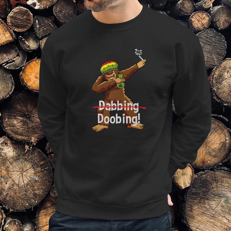 Dabbing Bigfoot Tee Shirt Smoking Cannabis Sweatshirt Gifts for Him