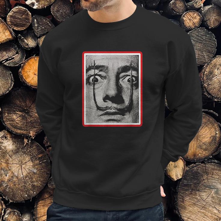 Dalis Black And White Dali Art Sweatshirt Gifts for Him