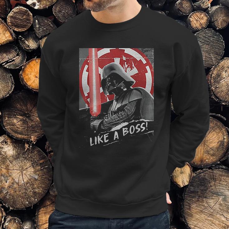 Darth Vader Like A Boss Funny Design Sweatshirt Gifts for Him