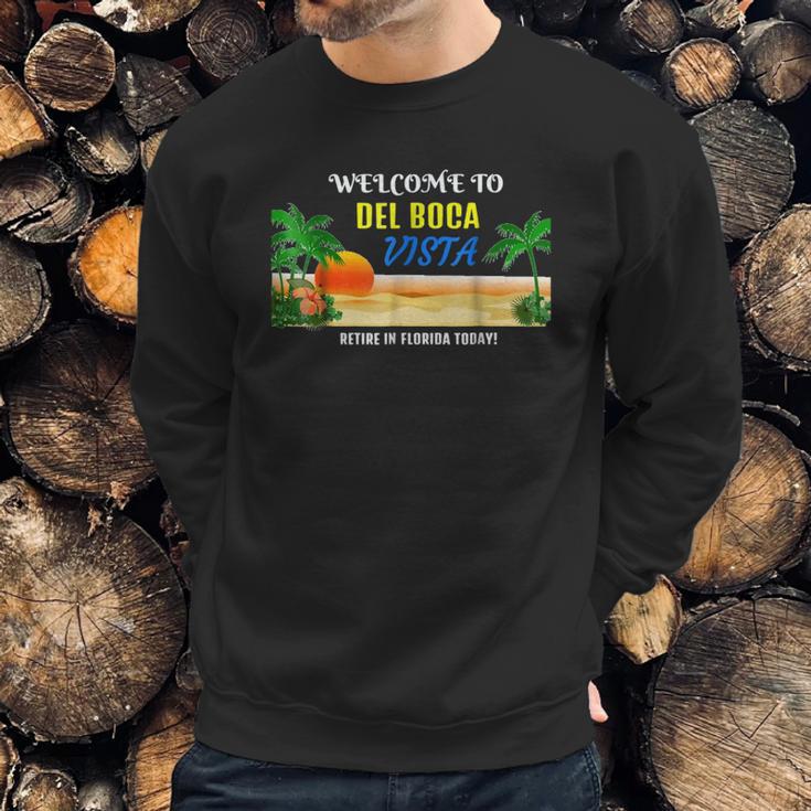 Del Boca Vista Beach Retro Sweatshirt Gifts for Him