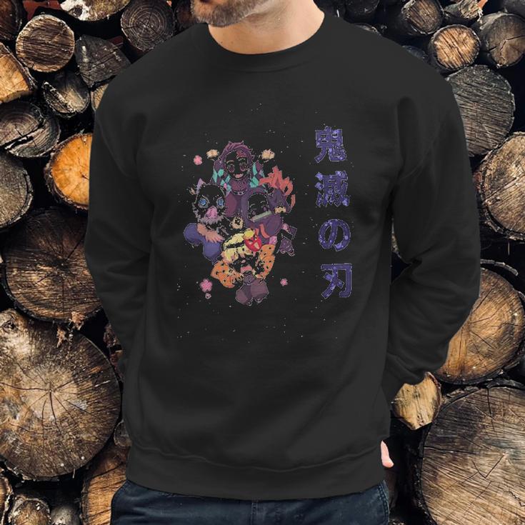 Demon Slayer Kimetsu No Yaiba Nezuko Zenitsu Tanjiro Inosuke Sweatshirt Gifts for Him