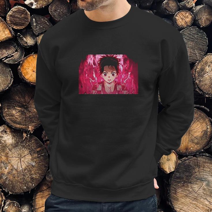 Demon Slayer Red Fire Sweatshirt Gifts for Him