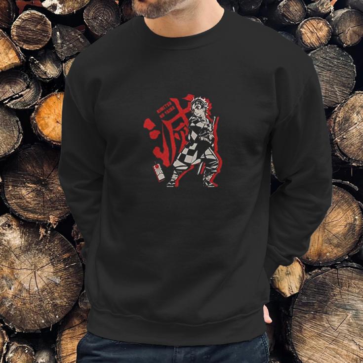 Demon Slayer Graphic Red Sweatshirt Gifts for Him