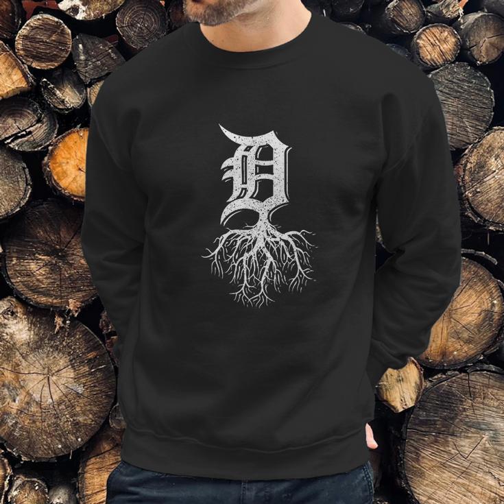 Detroit Roots Michigan American Born Rooted American Gifts Made In Detroit Sweatshirt Gifts for Him