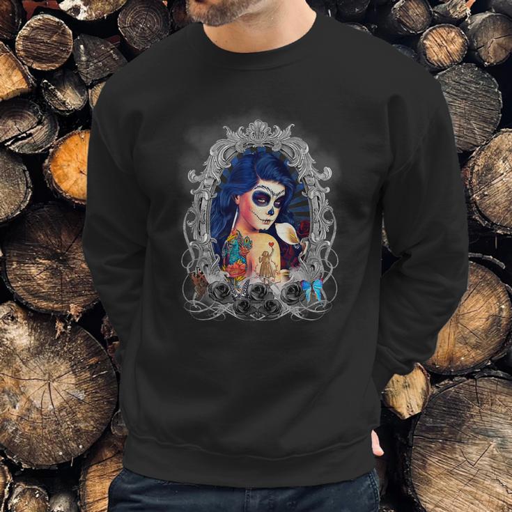 Dia De Los Muertos Sugar Skull Day Of The Dead Catrina Sweatshirt Gifts for Him