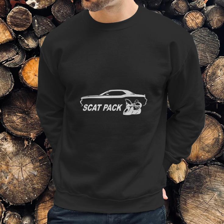 Dodge Challenger Scat Pack Classic Outline Design Sweatshirt Gifts for Him