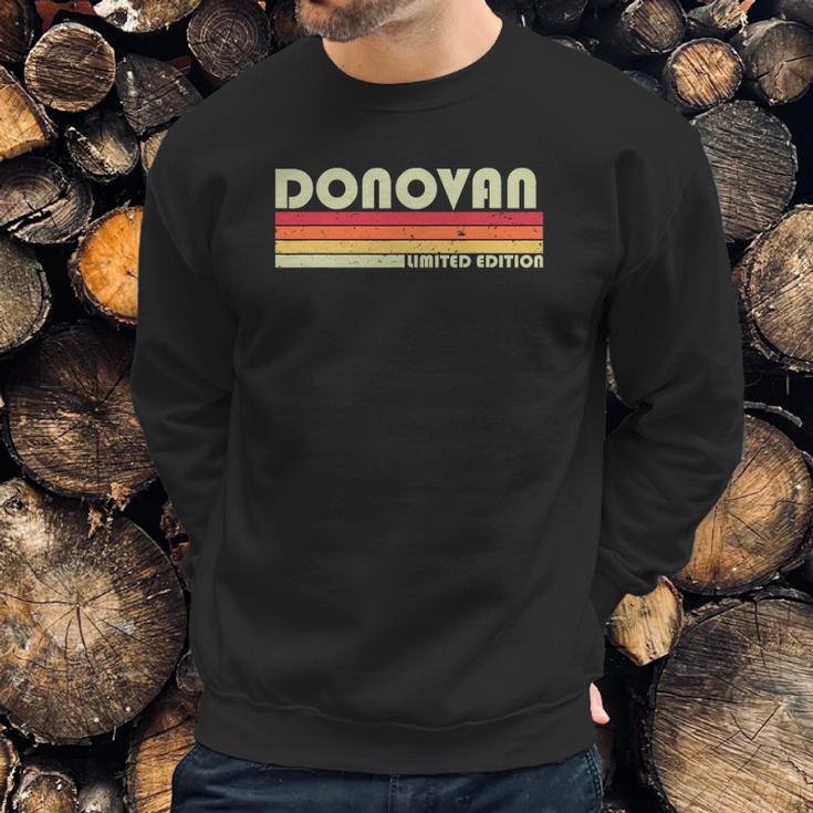 Donovan Surname Funny Retro Vintage 80S 90S Birthday Reunion Sweatshirt Gifts for Him