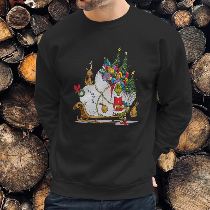 Dr Seuss Grinch Sleigh Sweatshirt Gifts for Him