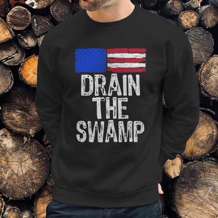 Drain The Swamp Graphic Design Printed Casual Daily Basic Sweatshirt Gifts for Him