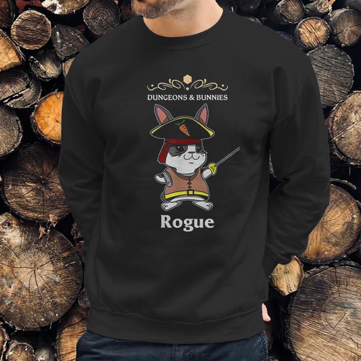 Dungeons And Bunnies Rpg D20 Rogue Roleplaying Gamers Gift Sweatshirt Gifts for Him