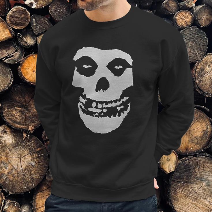 A And E Designs Misfits Fiend Skull Heather Sweatshirt Gifts for Him