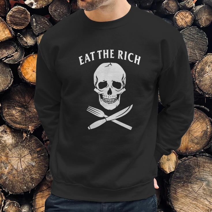 Eat The Rich Protest Socialist Communist Gift Sweatshirt Gifts for Him