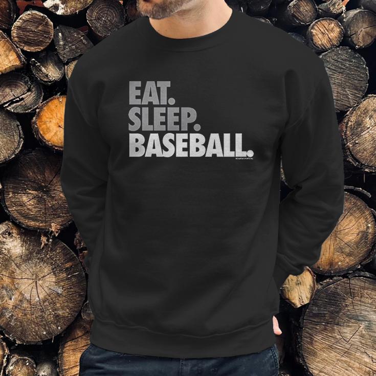 Eat Sleep Baseball Bold Text Baseball Tees By Chalktalk Sports Sweatshirt Gifts for Him