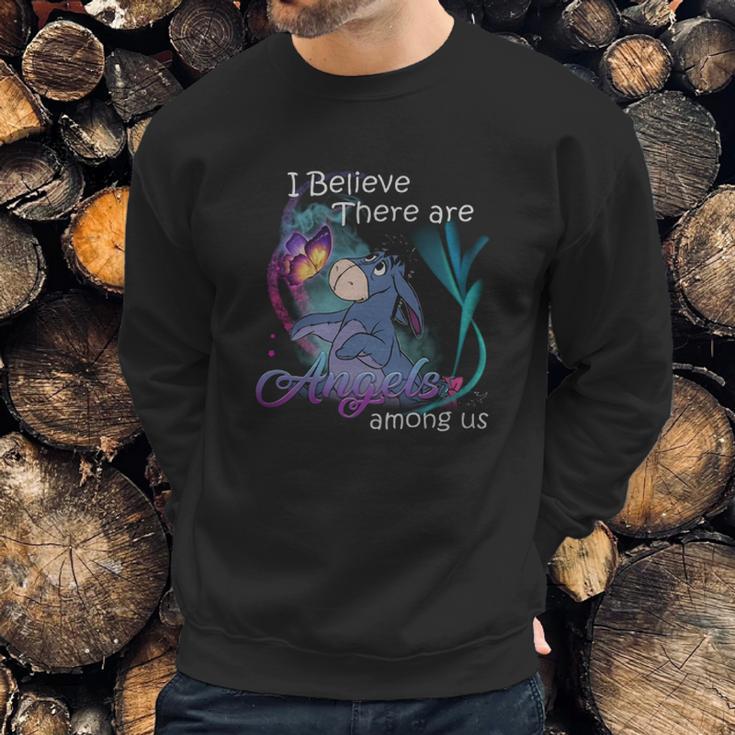 Eeyore I Believe There Are Angels Among Us Shirt Sweatshirt Gifts for Him