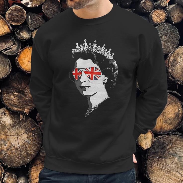 Elizabeth Ii Sunglasses Sweatshirt Gifts for Him