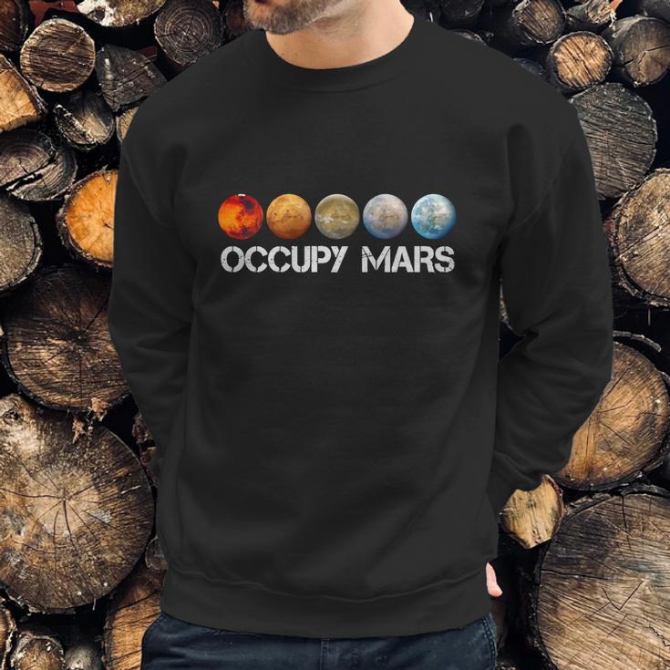 Elon Musk Science Occupy Mars Sweatshirt Gifts for Him