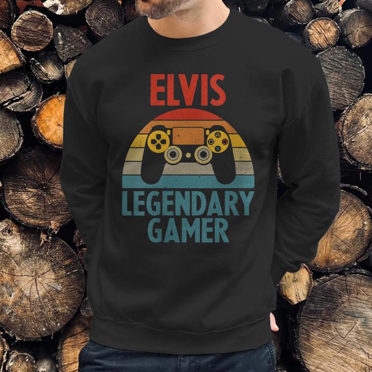 Elvis Gift Name Personalized Funny Gaming Geek Birthday Sweatshirt Gifts for Him