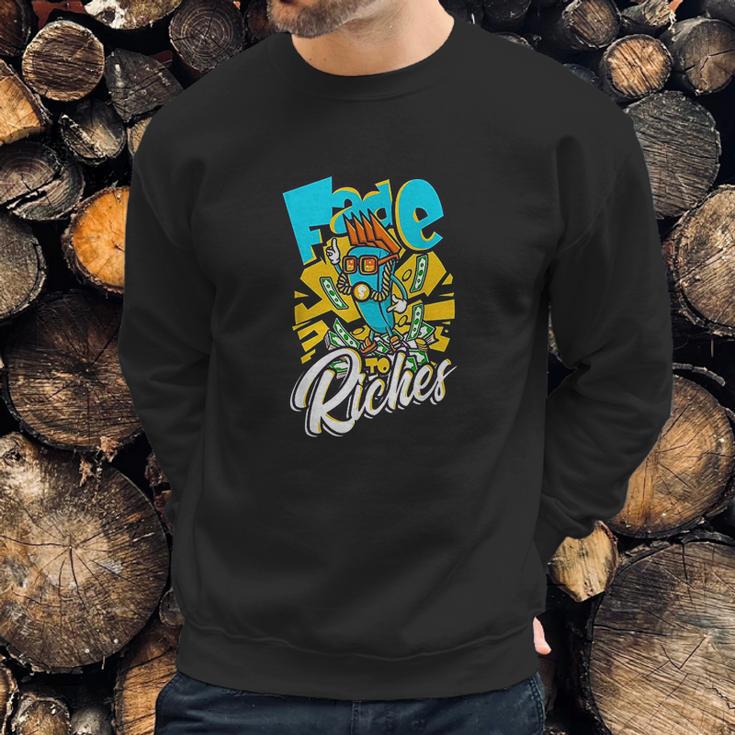 Fade To Riches Barber Hairstylist Sweatshirt Gifts for Him