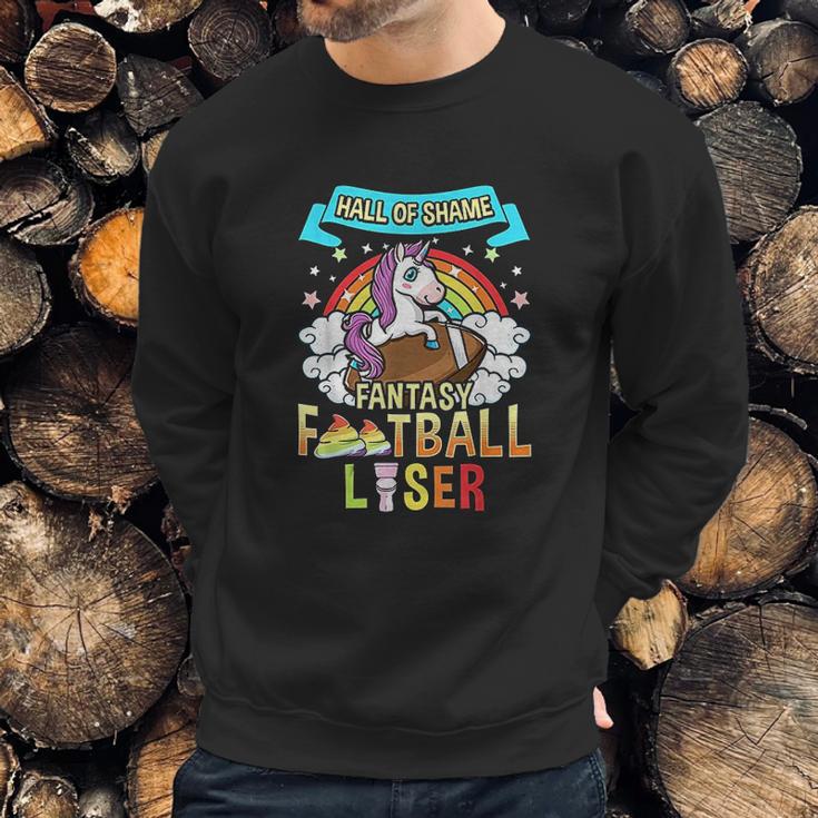 Fantasy Football Loser Last Place Funny Draft Party Unicorn Sweatshirt Gifts for Him