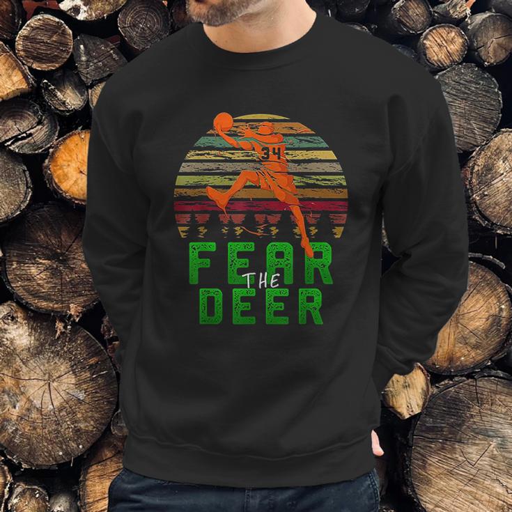 Fear The Deer Gift For Milwaukee Basketball Bucks Fans Sweatshirt Gifts for Him