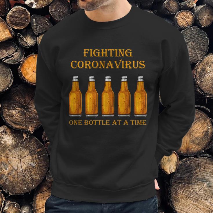 Fighting Virus One Bottle At A Time Sweatshirt Gifts for Him