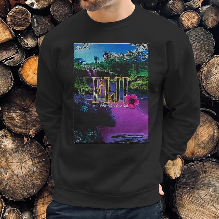 Fiji Artesian Aesthaetic On Promethazine Xanax Vaporwave Synthwave Water Sweatshirt Gifts for Him