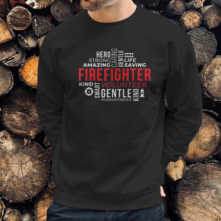 Firefighter Volunteer Fire Brigade Gift Firefighters Sweatshirt Gifts for Him