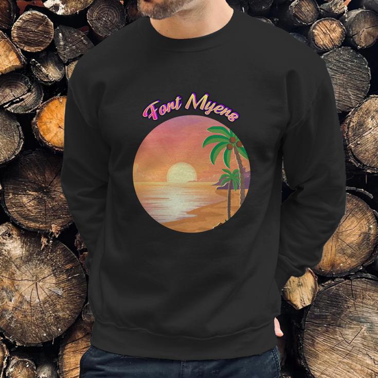 Fort Myers Florida Summer Vacation Souvenir Graphic Design Printed Casual Daily Basic Sweatshirt Gifts for Him