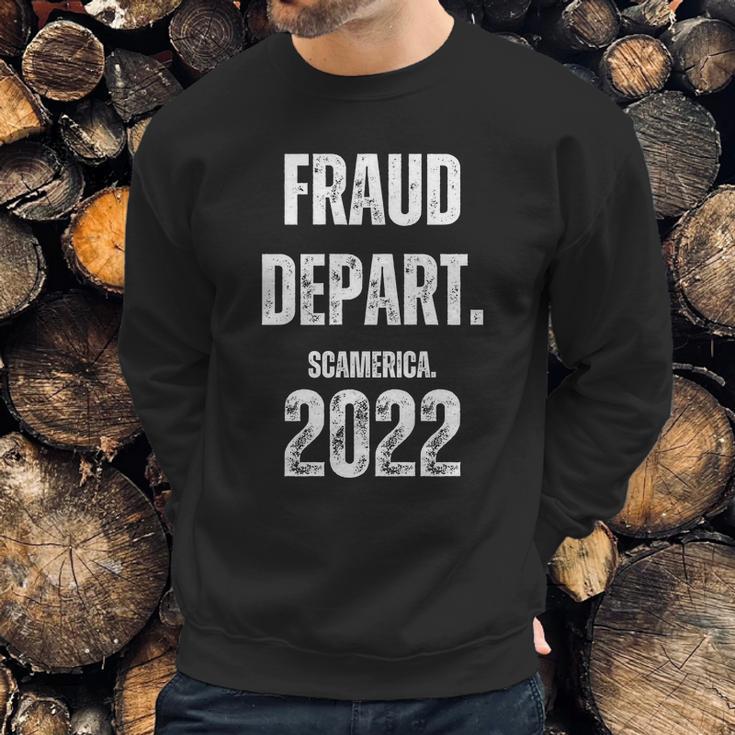 Fraud Department Scamerica Fraud Dept Sweatshirt Gifts for Him