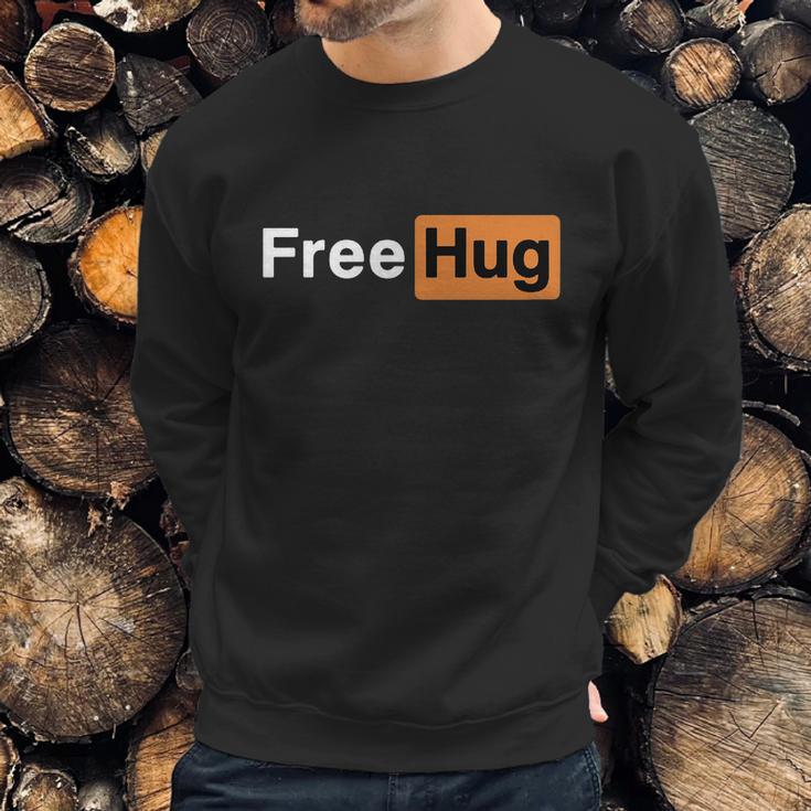 Free Hugs Pornhub Logo Parody Sweatshirt Gifts for Him