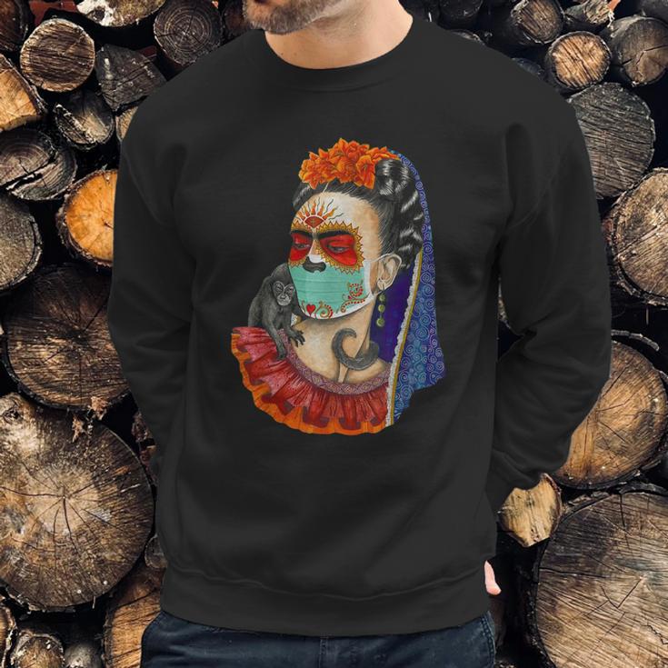 Frida Kahlo Art Girl Sweatshirt Gifts for Him