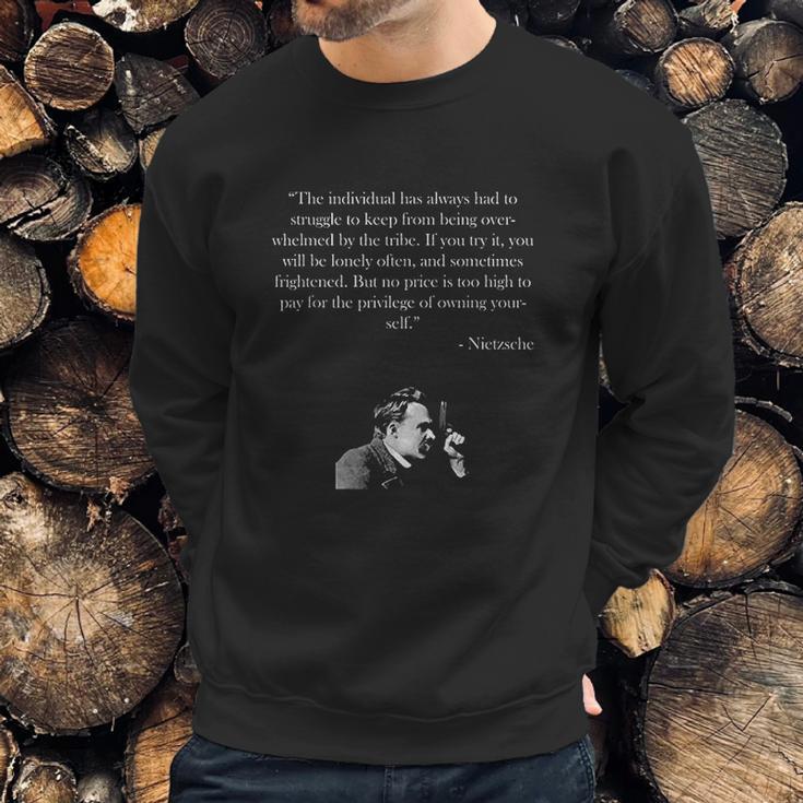 Friedrich Nietzsche Quote Sweatshirt Gifts for Him