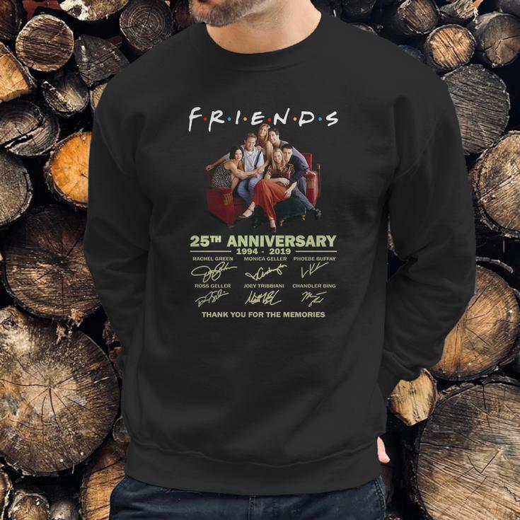 Friends Tv Show 25Th Anniversary 19942019 Signatures Sweatshirt Gifts for Him