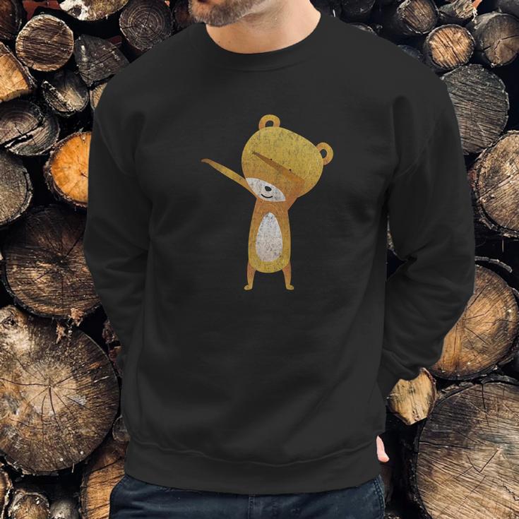 Funny Bear Dabbing Hip Hop Dance Sweatshirt Gifts for Him