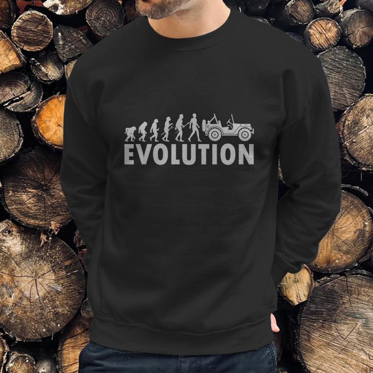 Funny Cool Evolution Of The Jeep Car Nice Sweatshirt Gifts for Him