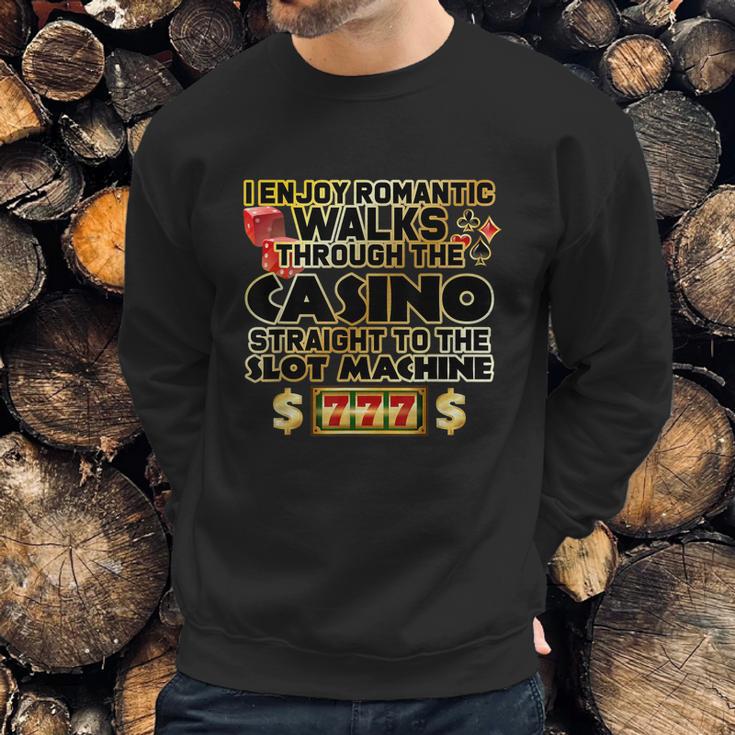 Funny Gambler Slot Machine Casino Las Vegas Gambling Sweatshirt Gifts for Him