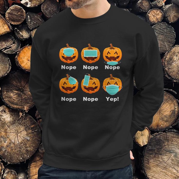 Funny Halloween Halloween Pandemic Pumpkin Mask Funny Cute Sweatshirt Gifts for Him