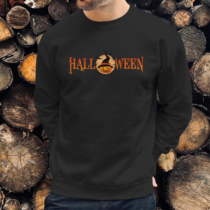 Funny Halloween Halloween Pumpkin Witch Logo Sweatshirt Gifts for Him