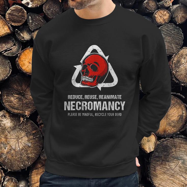 Funny Necromancy Gamer D20 Dice Dungeon Dragons Gaming Gift Sweatshirt Gifts for Him