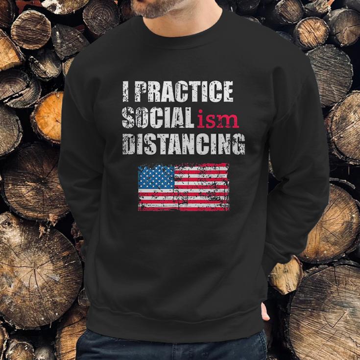 Funny Political Social Distancing Socialist Sweatshirt Gifts for Him